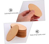 Hemobllo 20pcs Oval Wooden Pieces DIY Craft Basswood Cutouts for Painting and Decoration Unfinished Wood Ornaments for Scrapbooking Sign Making and Home Embellishment