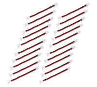 Hemobllo 20pcs Ph2.0 2-pin Male to Female Electrical Cable Connector, Plastic and Metal Rc Car Wire Extension with High Adaptability and Minimum Signal Loss, Suitable for Micro Crawler