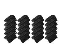 Hemobllo 20pcs Plastic Speaker Corner Protectors Bulk for Audio Equipment Black Chassis Guards Table Cabinet Edge Protection Easy Installation