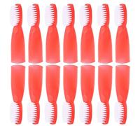 Hemobllo 20pcs Portable Prison Toothbrush with Finger Sleeve, Mini Plastic Toothbrushes Designed for Prisons and Secure Facilities, Minimizing Safety Risks with Rigorous Testing