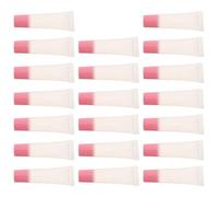 Hemobllo 20pcs Refillable Lip Gloss Tubes with Straight Edge Plastic Containers, Mini Lip Balm Tubes for Commuting and Weddings, for Professional Artists and Makeup Enthusiasts