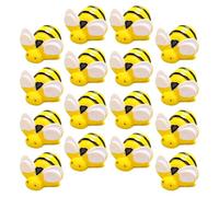 Hemobllo 20pcs Resin Miniature Bee Ornament for Jewelry Makers | Bee Shaped, Bright Color Design, Easy to Install, for Vases, Earrings, Cardmaking