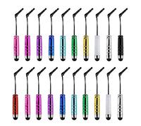 Hemobllo 20PCS/Set Cell Phone Dust Plug Charm Dust Caps Touch Pen Dust Plug Earphone Jack Plug Phone Accessory (Random Color)