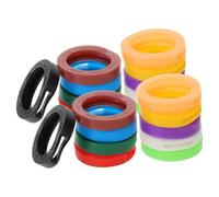 Hemobllo 20pcs Silicone Key Caps Silicone Key Cover for Shared Living Random Color