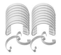 Hemobllo 20pcs Steel Chicken Cage Door Hooks Metal Spring Clips for Rabbit Hutches and Bird Cage Locks