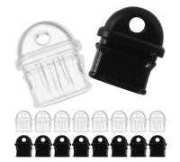 Hemobllo 20pcs Universal USB C Dust Plugs with Hole, and Black Type-c Charging Port Caps, Dustproof Protection for Phones, Tablets, and Laptops Accessories