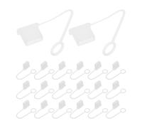 Hemobllo 20pcs USB Plug Dust Cover Silicone Cap for Male Connector, Anti-dust USB Protective Cap Preventing Poor Contact and Protecting Metal Pins, for Data Cables and Charging Ports