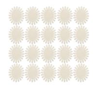 Hemobllo 20pcs White Oval Plastic Nail Sample Wheel with 20 Tips Each for Manicure, Lightweight and Professional Presentation Display Board for Salons and Beauty Schools