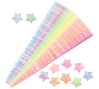 Hemobllo 210pcs Glow-in-the-Dark Origami Paper Strips for Crafts, 10 Colors Star Folding Paper Kit for DIY Decorative Stars, Suitable for Festival Art Projects and Handmade