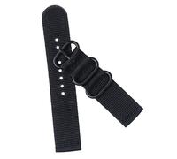 Hemobllo 22mm Nylon Watch Strap with Strong Durability and Seamless Welding, Black Sturdy Watch Band for Fitness and Swimming, High-end Chic Wristband Replacement