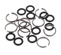 Hemobllo 24 Sets Heavy Duty Impact Retaining Ring Clip with O Ring for Pneumatic and Cordless Impact Wrenches Socket Retainer Kit for Secure Socket Retention and Rapid Changes Automotive