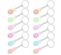 Hemobllo 24pcs Luminous Turtle Keychain Set Resin Mini Sea Turtle Charms, Glow-in-the-dark Backpack Keyrings for Women, Decorative Bag Pendants in 6 Colors