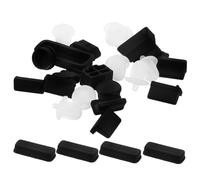 Hemobllo 24pcs Silicone USB Motherboard Dust Covers Plug Protectors for PC Internal Components, Computer Interface Stopper Caps Set, Random Colors, Suitable for Desktop Maintenance