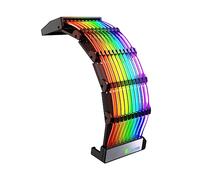 Hemobllo 24pin Argb Rgb Cable Extension for Pc and Gpu, Computer Accessory Illuminated Strimmer Rgb Lighting, Compatible Desktop Gaming Setups