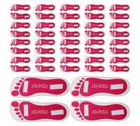 Hemobllo 25 Pairs Disposable Feet Pads for Spray Tanning Professional Salon Quality Paperboard Foot Sole Protectors Convenient Sticky Self Tanning Accessories before Vacations