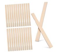 Hemobllo 25 Pcs Wooden Stir Sticks Smooth Surface Paint Mixing Stirrers Multipurpose Craft Supplies for DIY Projects and Beverage Stirring