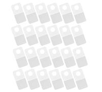 Hemobllo 250pcs Self-Adhesive Hanging Tabs Round Hole PVC Hooks for Kitchen Bathroom Office, Sticky Tag Hooks for Hanging Folders and Picture Display