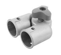 Hemobllo 25Mm Aluminum Alloy Rotatable Mop Angle Adapter for Telescopic Pole, Heavy-Duty Extension Accessory for Mop Handles and Gutter Cleaning