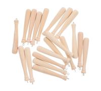 Hemobllo 25pcs Mini Baseball Bat Charm Wooden Khaki Miniature Bat Keychain Pendant Easy Assembly Smooth Finish for Keyring Accessories DIY Jewelry Making