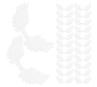 Hemobllo 25pcs White Angel Wings Embroidery Clothes Patches DIY Craft Applique Set for ’s Hair Clips, Clothing Decor Accessories, and Costume Hat Repair