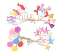 Hemobllo 27pcs Mediterranean Nautical Hanging Ornaments with Rope Resin Ocean Decorations for Home Wall Bedroom Living Beach Nautical Style Summer Tree Decor