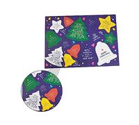 Hemobllo 280Pcs Christmas Greeting Cards Bright Colorful Holiday Xmas Cards with Festive Patterns for Family Friends Seasonal Blessings and Warm Wishes