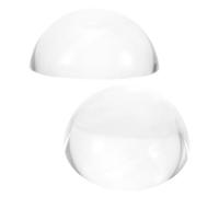 Hemobllo 2pcs 40mm Glass Dome Paperweights for Chinese Calligraphy and Painting, Hemisphere Paper Weight Set for Desk, Sewing, Crafting and Writing Paperweights