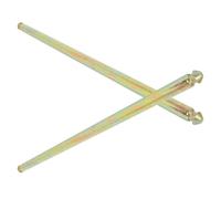 Hemobllo 2pcs 55cm Galvanized Garbage Bin Axle Replacement for Outdoor Trash Can Wheels, Metal Trash Can Shaft Parts for Wastebasket Accessories and Bin Wheel Repair