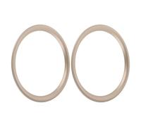 Hemobllo 2pcs 8-inch Light Gold Speaker Decorative Rings for Subwoofers and Tweeters, Audio Enclosure Spacer Adapters for Home Stereo Sound System Upgrade