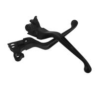 Hemobllo 2pcs Adjustable Clutch Brake Levers Left and Right Side Assembly | Ergonomic Curved Lever Design with Nonslip Handlebar Grip, Cnc Billet Construction, Fits Street Motorcycles