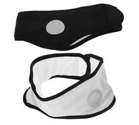 Hemobllo 2pcs Adjustable Hook and Loop Sleep Eye Mask with Plush Ear Covers for Noise Cancelling and Comfortable Sleeping Soft Insulated Ear Muffs for Men and Women for Travel and Rest
