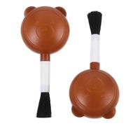 Hemobllo 2pcs Air Blower with Brown Brush Head for Camera Lens Cleaning, Sensor Dust Blower Kit, Soft Air Dust Cleaner for Photography Equipment Maintenance