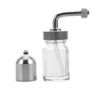 Hemobllo 2Pcs Airbrush Paint Bottles Glass Jars with Lids for Airbrush Painting for Mixing Pigments and Fluid Dispensing Replaceable Paint Cup for Precision Applications