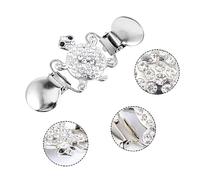 Hemobllo 2Pcs Alloy Turtle Cardigan Pins with Rhinestones Delicate Shawl Clips for Sweaters and Light Jackets Stylish Clothes Accessory for Women Easy to Use Clasps