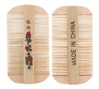 Hemobllo 2pcs Bamboo Fine Tooth Lice Comb, Dense Teeth Wooden Dandruff and Pet Hair Removal Comb, Dual-sided Nit and Flea Treatment for Scalp Care