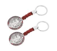 Hemobllo 2pcs Benedicts Keychain Charms Cross Pendant for Bracelets Necklaces Lightweight Elegant Religious Jewelry Making Supplies Accessories for Bags and Gifts