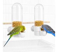 Hemobllo 2pcs Bird Water Feeder Hanging Water Container for Outdoor Bird Cages Automatic Hydration for Parakeets Cockatiels