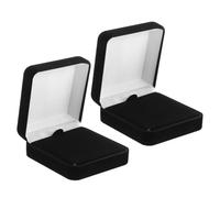 Hemobllo 2pcs Black Medal Protector Velvet Box Sports Awards Display Case Jewelry Brooch Case Elegant Velvet Lining Spacious Layout Display Solution for Safe Storage During A Move