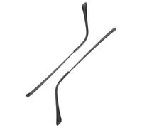 Hemobllo 2pcs Black Metal Eyeglasses Arm Legs Replacement, Universal Double Tooth Eyeglass Temple Parts for Myopia Frames, Eyeglasses Repair Kit Accessories for Vision Care