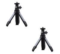 Hemobllo 2pcs Camera Tripod Stand for Mobile Phone Stainless Steel Mini Tripod Stable Base and Extension Pole