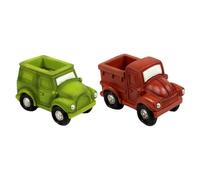 Hemobllo 2pcs Car Shaped Flowerpots Decorative Flowerpots Resin Succulent Pot for DIY Potted Plants, Household Decoration and Balcony, Friends and Family Who Love Plants