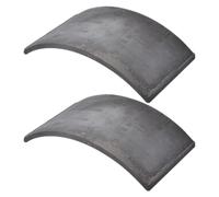 Hemobllo 2pcs Ceramic Reptile Hideout Mini Roof Tile with Textured Barklike Finish and Smooth Rounded Edges, Pottery Hide Cave Supporting Secure Grip and Natural Climbing Surface for Snakes