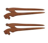 Hemobllo 2pcs Chinese Hairpin Accessories Chignon Pin Wooden Lightweight Versatile Styling Ancient Style Elegant Hair Sticks for Women Weddings and Everyday Hair Bun Styles