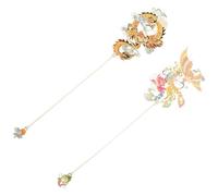 Hemobllo 2pcs Chinese Style Metal Bookmarks for Books, Copper Material with Page Locating and Easy to Store Features, Beautifully Designed Classical Mythology Bookmarks for Students