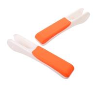 Hemobllo 2pcs Commode Chair Arm Pad Non Slip Plastic White Pair for Bath Chair Ergonomic Support for Daily Routines and Bath Shower Safety Seating Elderly and Disabled Users