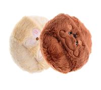 Hemobllo 2pcs Cute Cartoon Plush Powder Puff Versatile Makeup Tool for Loose Powder Blush Setting Makeup Soft Gentle for Skin Easy to Clean Replace for All Your Beauty Needs