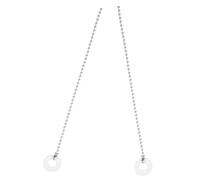 Hemobllo 2pcs Cymbal Sizzle Chain Extensions Silver Drum Kit Accessories for Ride Cymbals Percussion Sizzler Links Compatible Jazz and Rock Drums