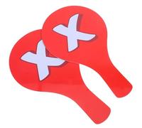 Hemobllo 2pcs Double-sided Teacher Answer Paddles Handheld Voting Boards for Classroom Interaction Quick Response Signs Suitable for School Events and Early Childhood Education