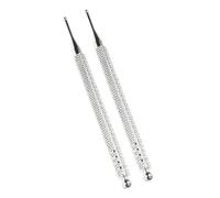 Hemobllo 2pcs Ear Seeds Acupuncture Ear Point Probe Pen Double Headed Stainless Steel Acupressure Tool Lightweight Multi-Functional for Shoulder and Back Relief