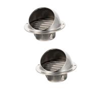 Hemobllo 2pcs Exhaust Outlet Ventilation Exhaust Hood for Wall Vent Outlet Stainless Steel Air Extractor for Kitchen Outdoor Use